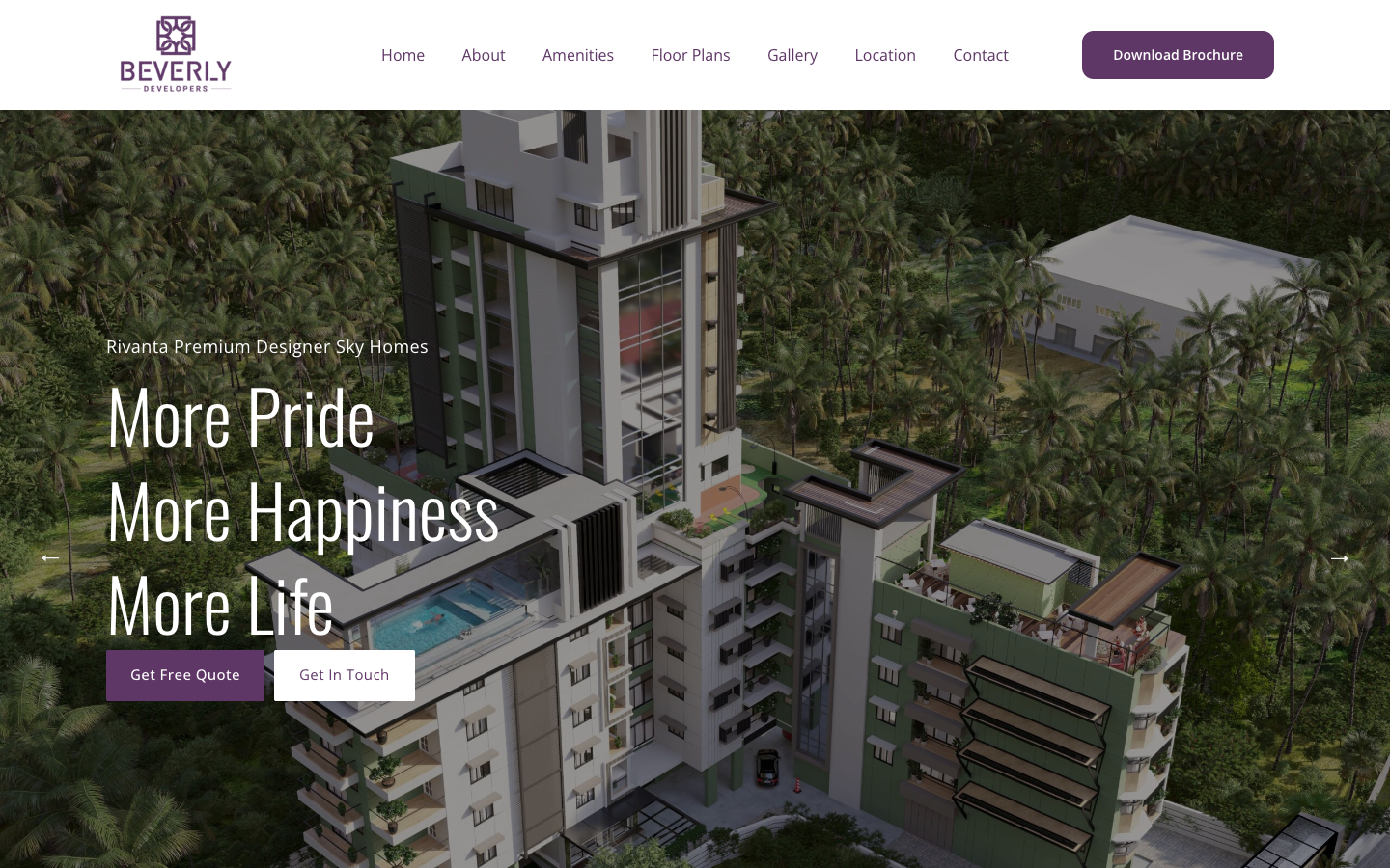 Beverly Developers Mockup